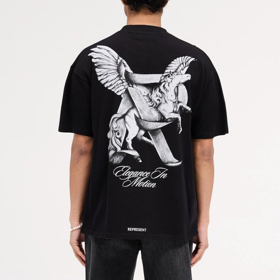 Represent Elegance In Motion Tee Black - ORIGINALFOOK