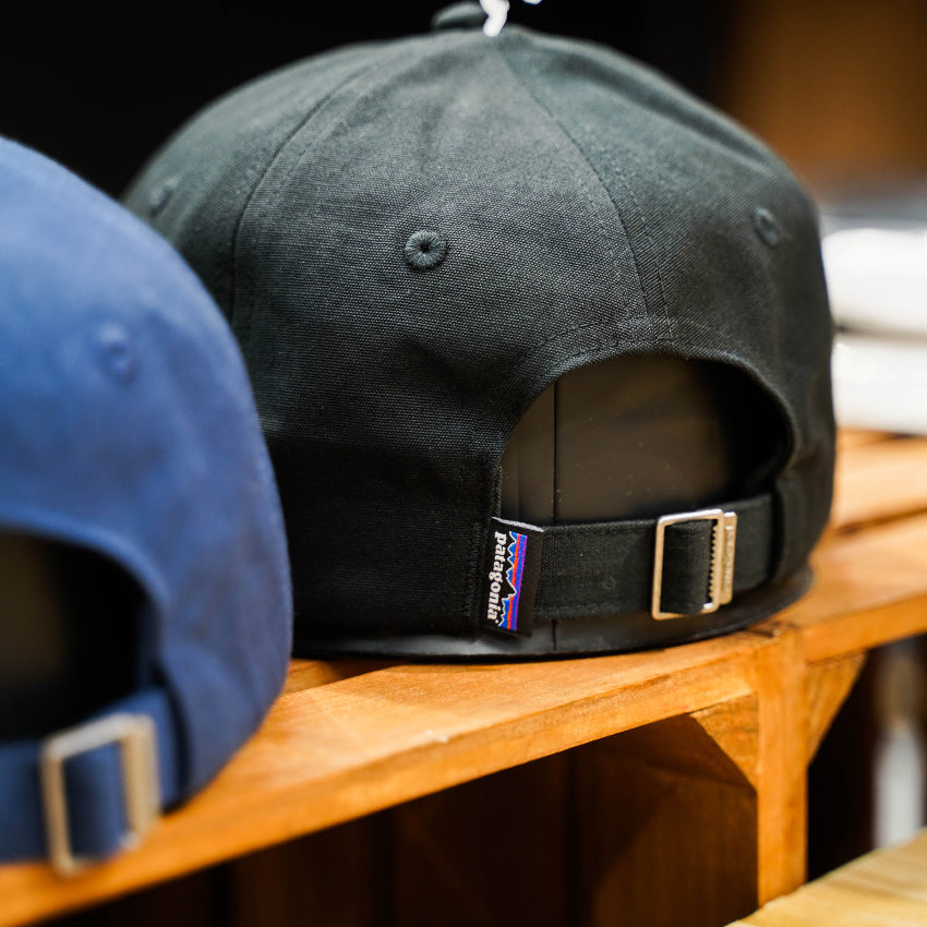 Patagonia P-6 Logo Cap Black Patagonia Patagonia - originalfook singapore