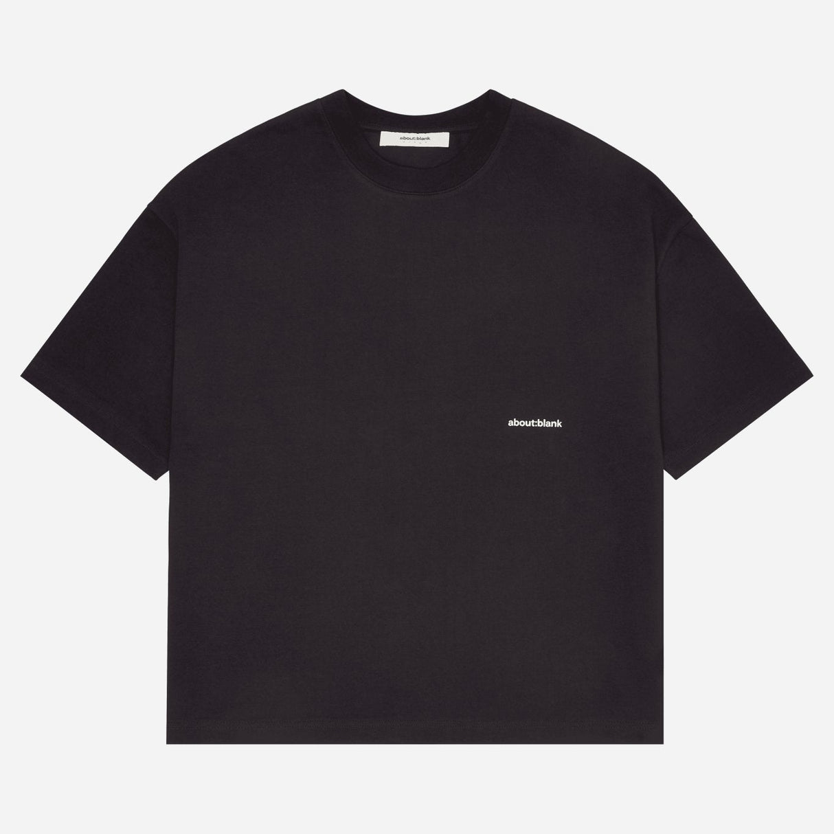 About:Blank Box Logo Tee Black - ORIGINALFOOK