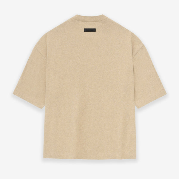 Fear of God Essentials Applique Logo Drop Shoulder Tee Gold Heather (Oversized) FEAR OF GOD FEAR OF GOD - originalfook singapore