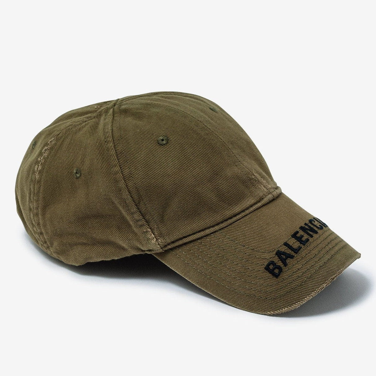 Balenciaga Logo Visor Cap Khaki Balenciaga Balenciaga - originalfook singapore