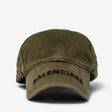 Balenciaga Logo Visor Cap Khaki Balenciaga Balenciaga - originalfook singapore