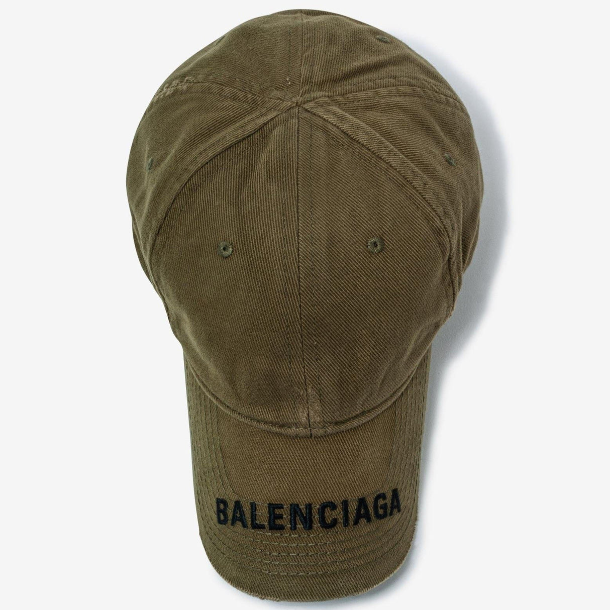Balenciaga Logo Visor Cap Khaki Balenciaga Balenciaga - originalfook singapore