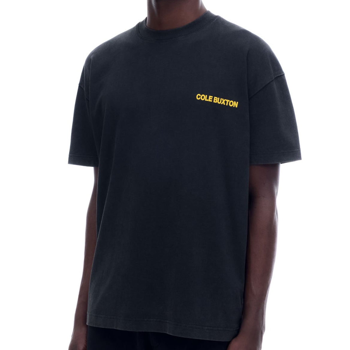 Cole Buxton Signature Tee Vintage Black Yellow - ORIGINALFOOK