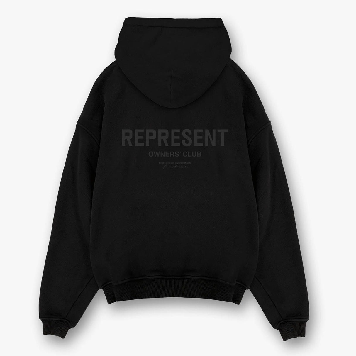 Represent Owners Club Logo Hoodie Black Reflective REPRESENT REPRESENT - originalfook singapore