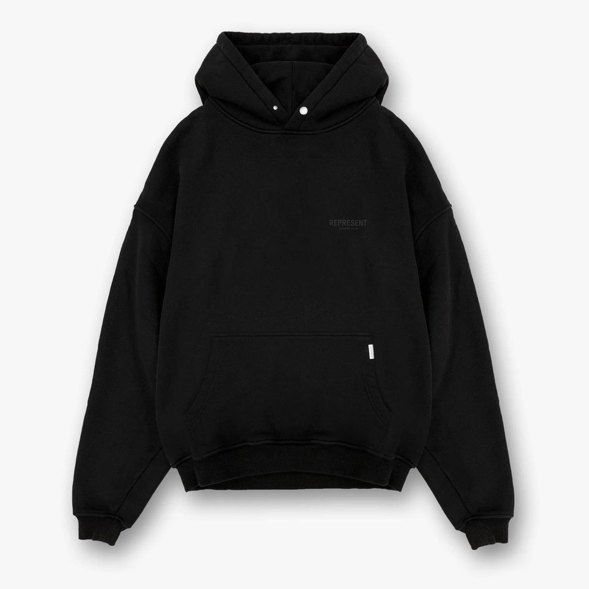 Represent Owners Club Logo Hoodie Black Reflective REPRESENT REPRESENT - originalfook singapore