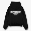 Represent Owners Club Logo Hoodie Black Reflective REPRESENT REPRESENT - originalfook singapore
