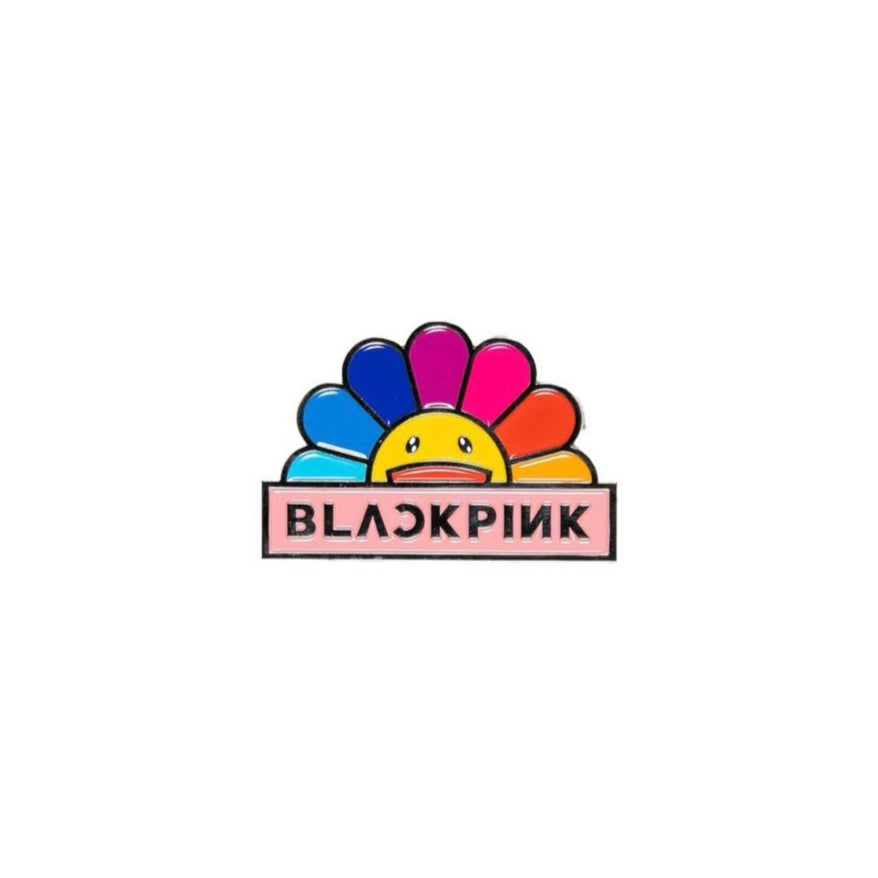 Takashi Murakami x BLACKPINK Flower Enamel Pin Rainbow TAKASHI MURAKAMI TAKASHI MURAKAMI - originalfook singapore