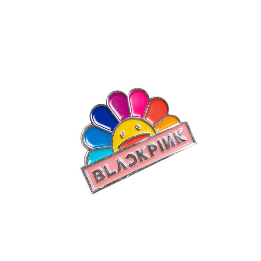 Takashi Murakami x BLACKPINK Flower Enamel Pin Rainbow TAKASHI MURAKAMI TAKASHI MURAKAMI - originalfook singapore