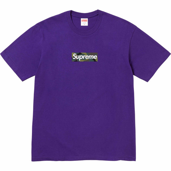 Supreme Camo Box Logo Tee Purple supreme supreme - originalfook singapore