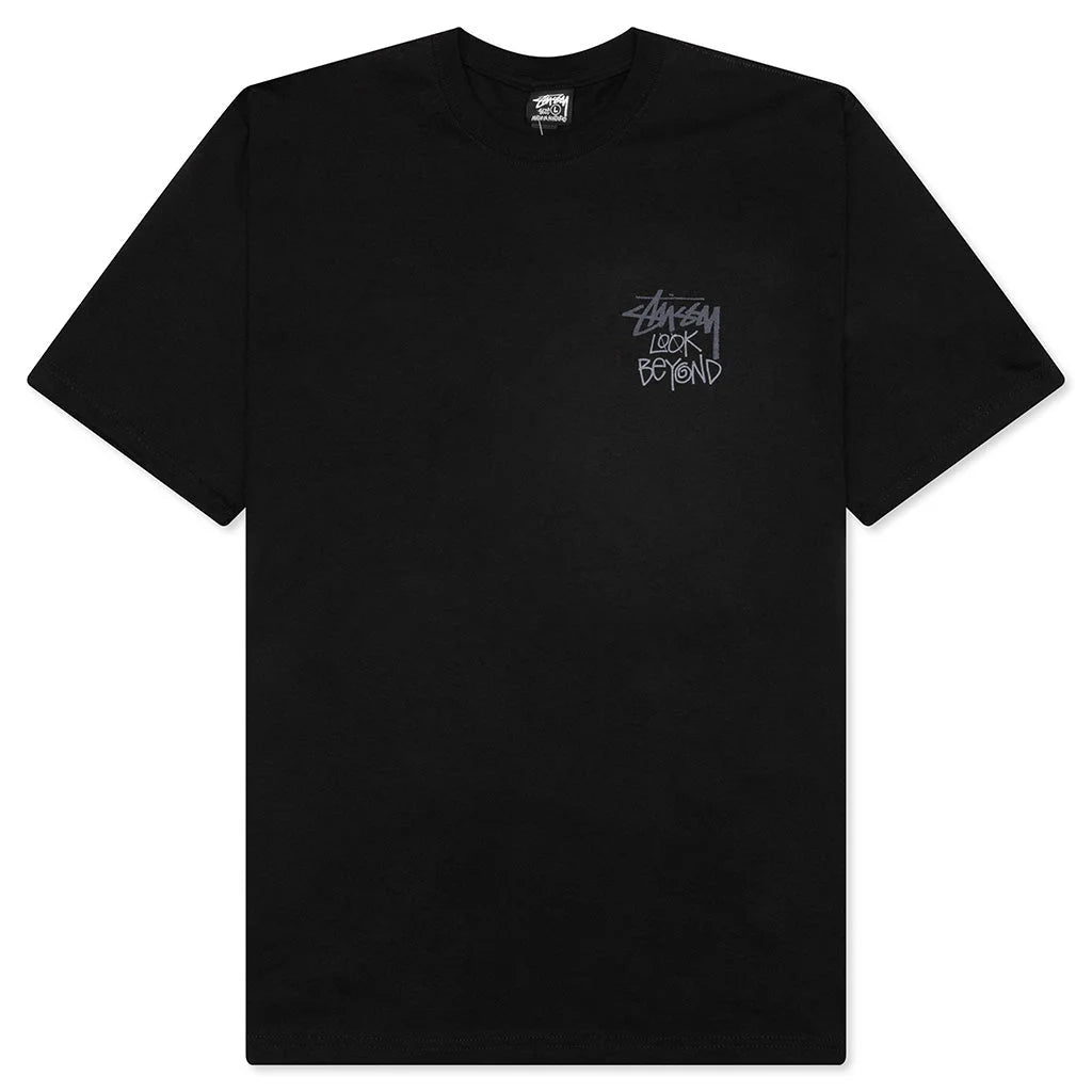 Stussy Look Beyond Black Tee - ORIGINALFOOK