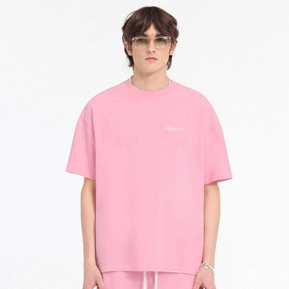 Represent Owners Club Script Pink Tee - ORIGINALFOOK