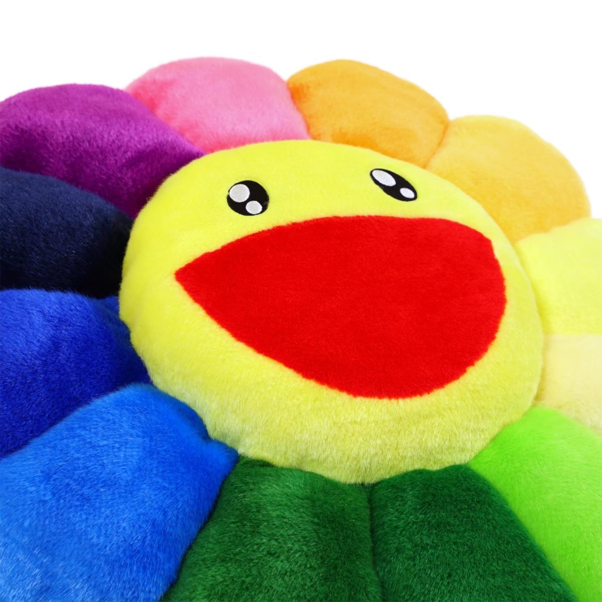 Takashi Murakami Kaikai Kiki Flower Plush Cushion Rainbow (60cm) TAKASHI MURAKAMI TAKASHI MURAKAMI - originalfook singapore