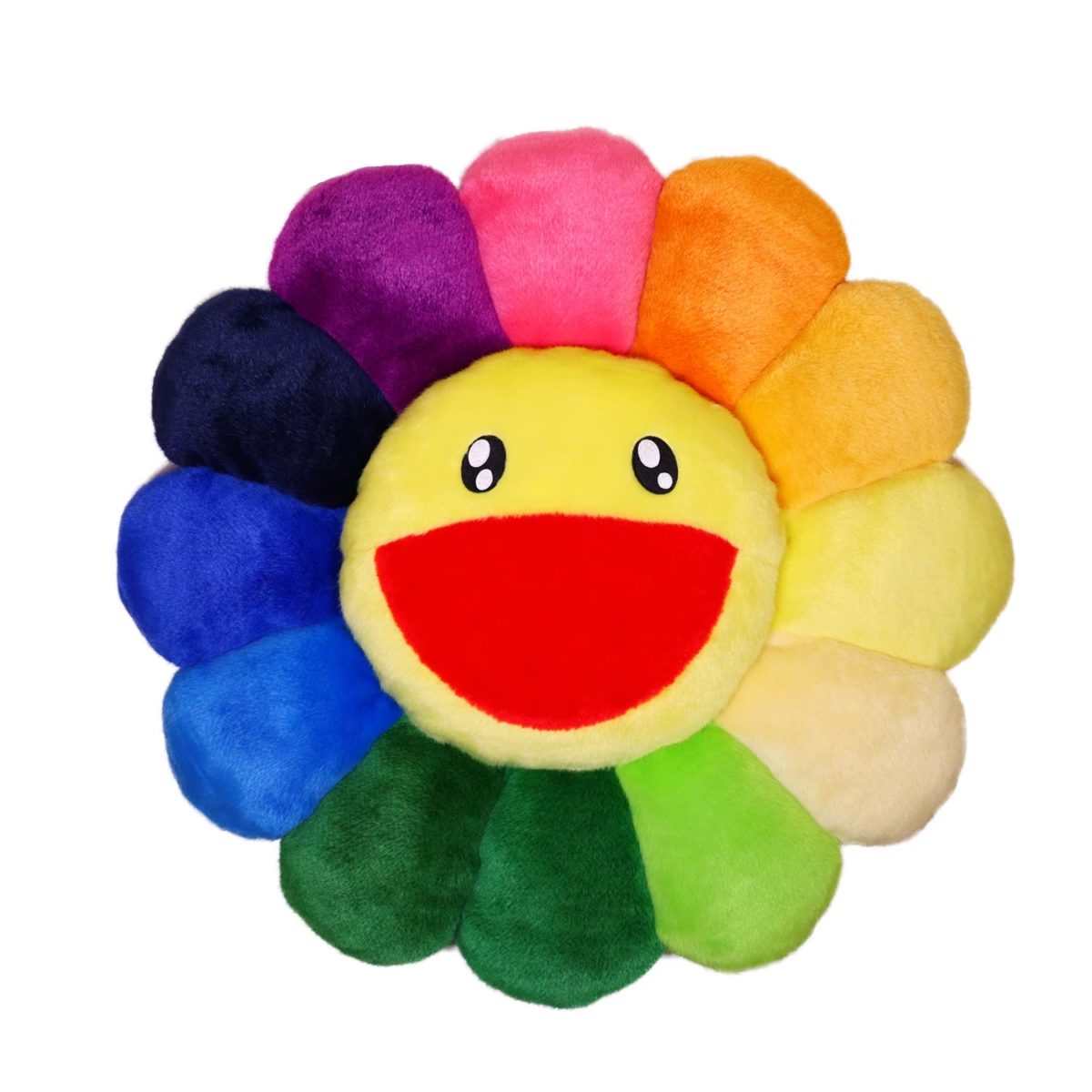 Takashi Murakami Kaikai Kiki Flower Plush Cushion Rainbow (60cm) TAKASHI MURAKAMI TAKASHI MURAKAMI - originalfook singapore
