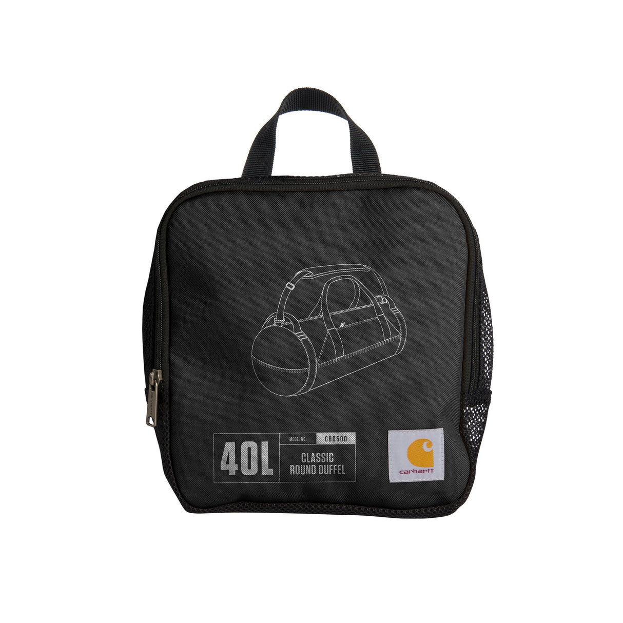 Carhartt 40L Round Duffel Bag Black CARHARTT CARHARTT - originalfook singapore