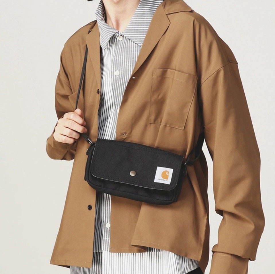 Carhartt Crossbody Horizontal Sling Bag Black CARHARTT CARHARTT - originalfook singapore