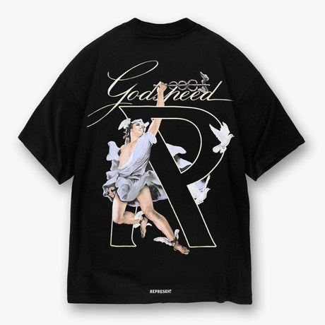 Represent Hermes Tee Black REPRESENT REPRESENT - originalfook singapore