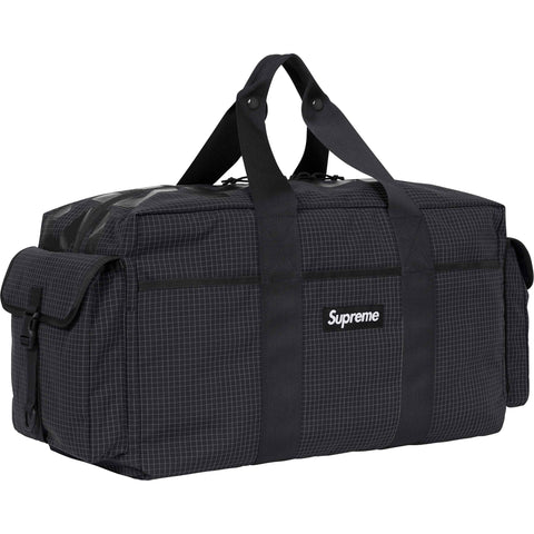 Supreme Reflective Duffle Bag Black 44L