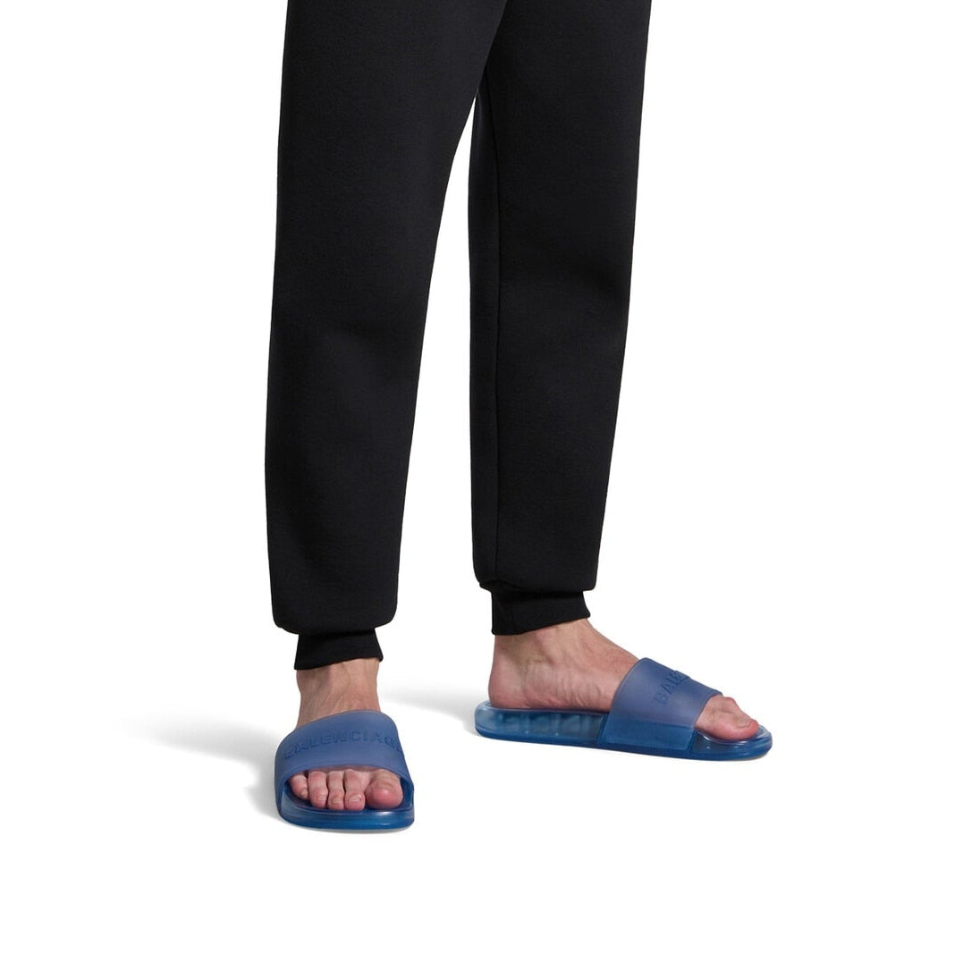 Balenciaga Transparent Slides Blue BURBERRY BURBERRY - originalfook singapore