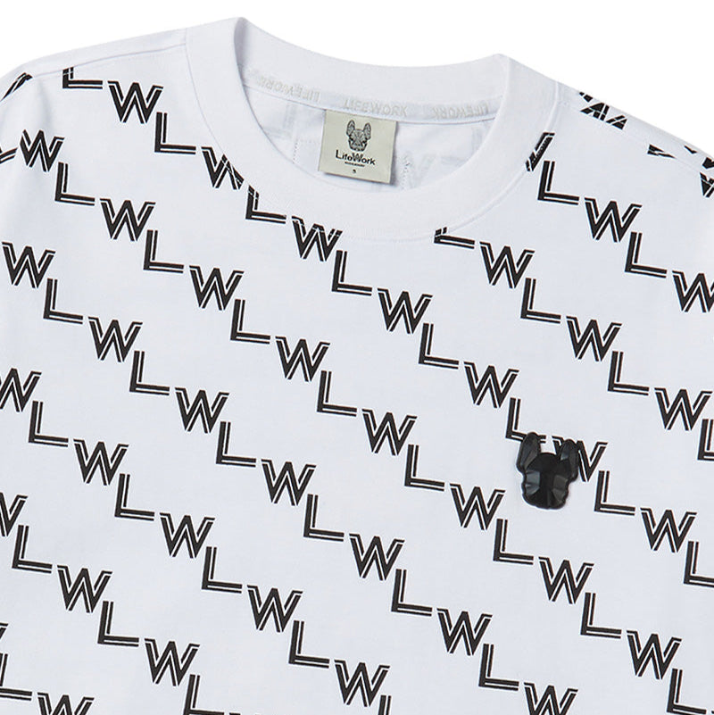 LifeWork Blend Monogram Tee White LIFEWORK LIFEWORK - originalfook singapore