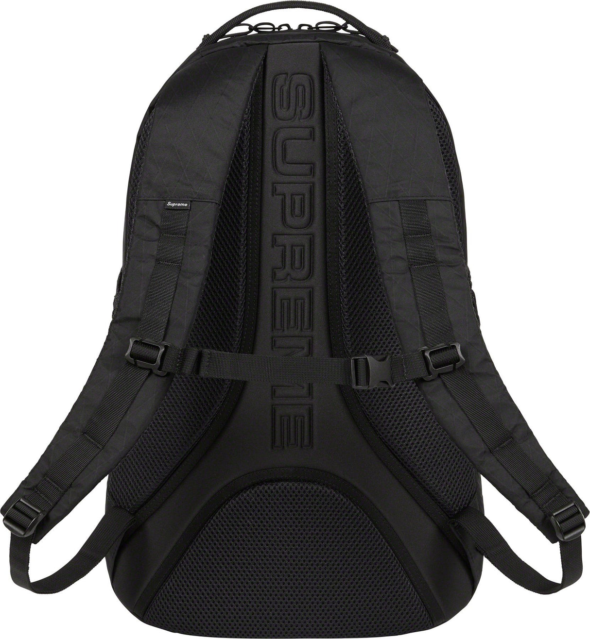 Supreme Reflective Logo Strap Black Backpack - ORIGINALFOOK