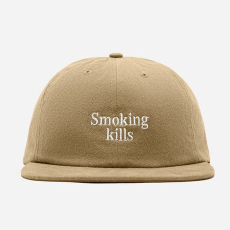 (40% OFF) FR2 JAPAN Smoking Kills Embroidery Logo Cap Beige ORIGINALFOOK ORIGINALFOOK - originalfook singapore