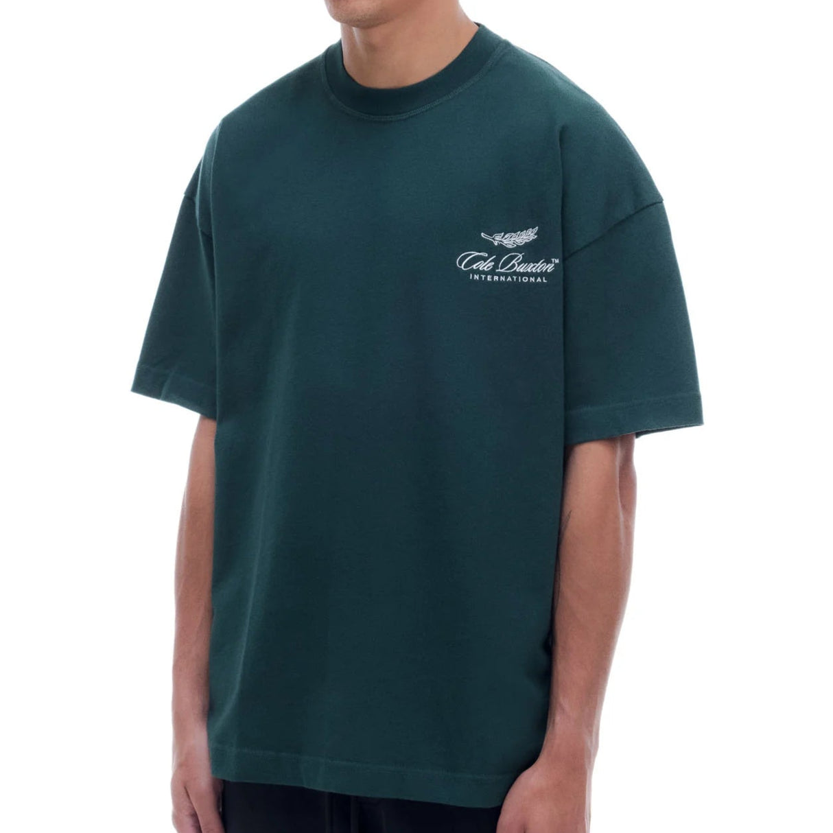 Cole Buxton International Embroidery Logo Forest Green Tee - ORIGINALFOOK