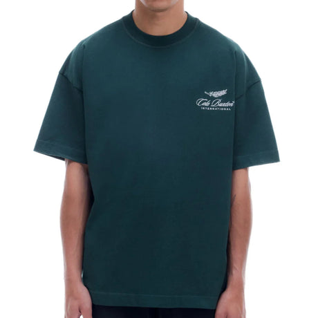 Cole Buxton International Embroidery Logo Forest Green Tee - ORIGINALFOOK
