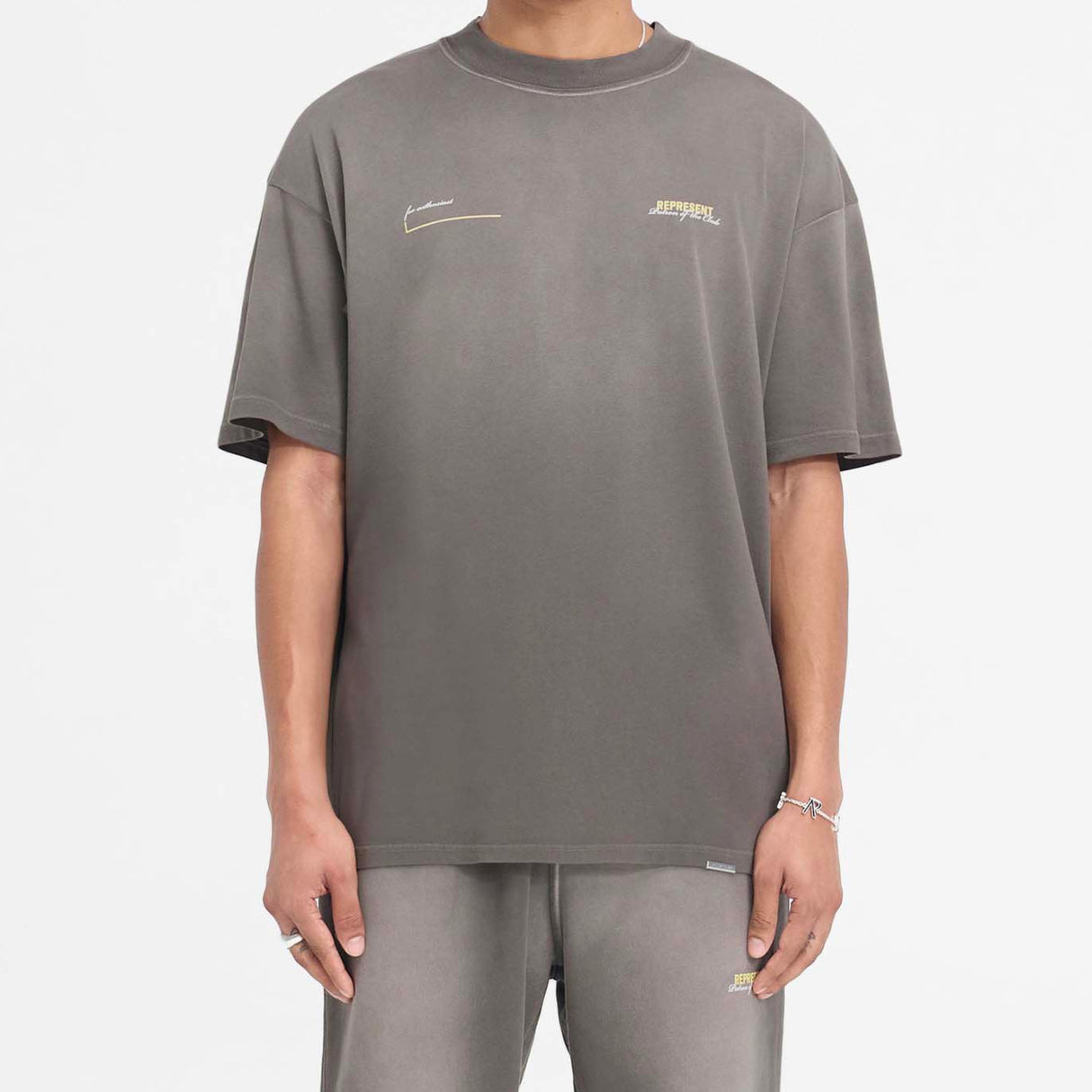 Represent Patron Of The Club Tee Washed Olive REPRESENT REPRESENT - originalfook singapore