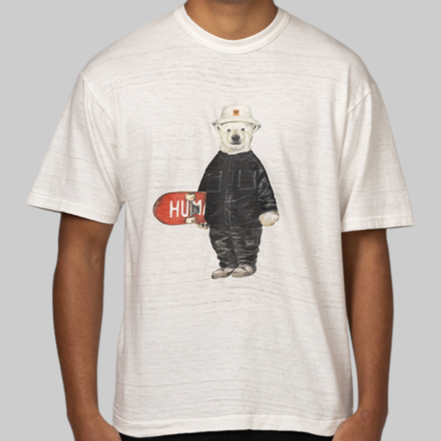 Human Made Polar Bear Skater Tee White HUMAN MADE HUMAN MADE - originalfook singapore