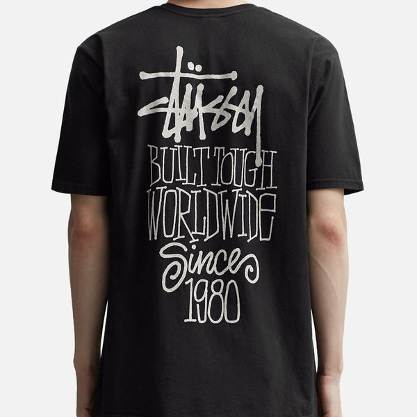 Stussy Built Tough Tee Black STUSSY STUSSY - originalfook singapore