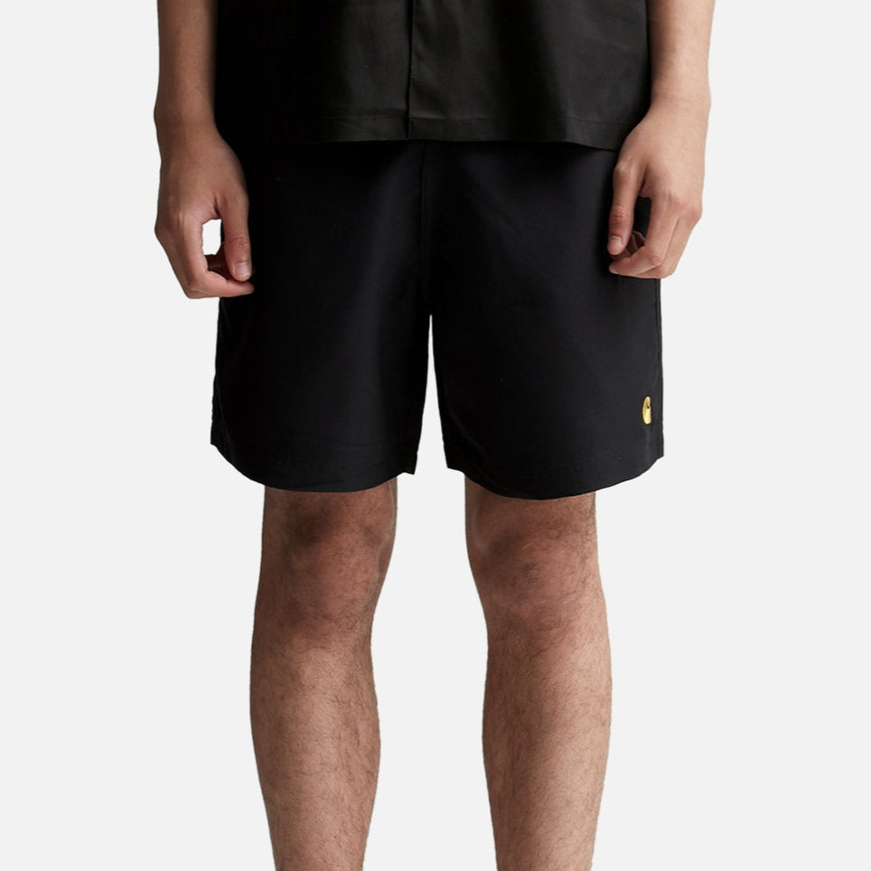 Carhartt WIP Chase Swim Shorts Black CARHARTT CARHARTT - originalfook singapore