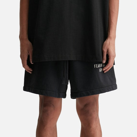 FEAR OF GOD Essentials Heavyweight Sweat Shorts Black FEAR OF GOD ESSENTIALS FEAR OF GOD ESSENTIALS - originalfook singapore