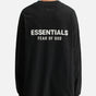 FEAR OF GOD Essentials Signature Long Sleeve Tee Black FEAR OF GOD ESSENTIALS FEAR OF GOD ESSENTIALS - originalfook singapore