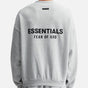 FEAR OF GOD Essentials Signature Logo Crewneck Light Heather FEAR OF GOD ESSENTIALS FEAR OF GOD ESSENTIALS - originalfook singapore