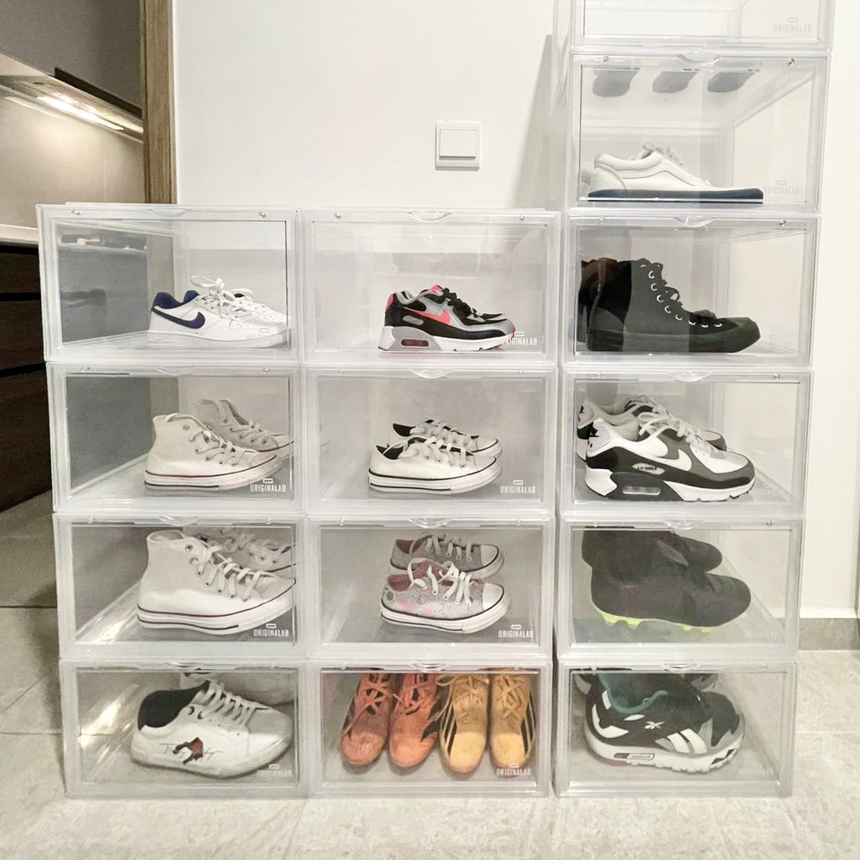 ORIGINALAB Premium Side Display Shoe Box Clear originalab originalab - originalfook singapore