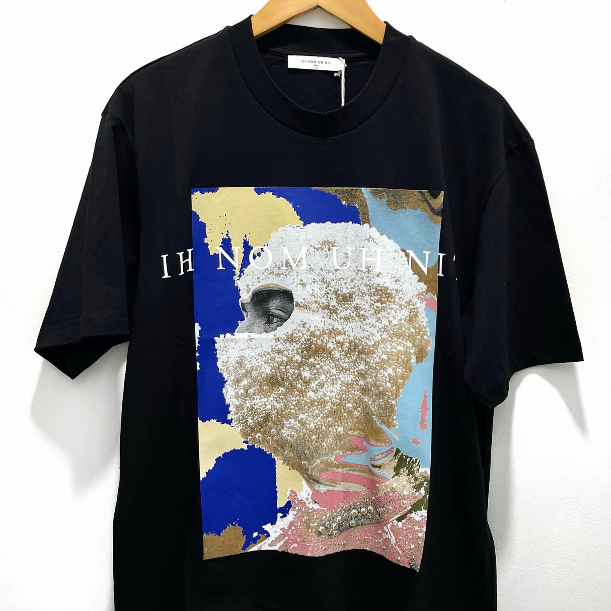 IH NOM UH NIT Arch and Mission Mask Tee Black NCS23221 IH NOM UH NIT IH NOM UH NIT - originalfook singapore