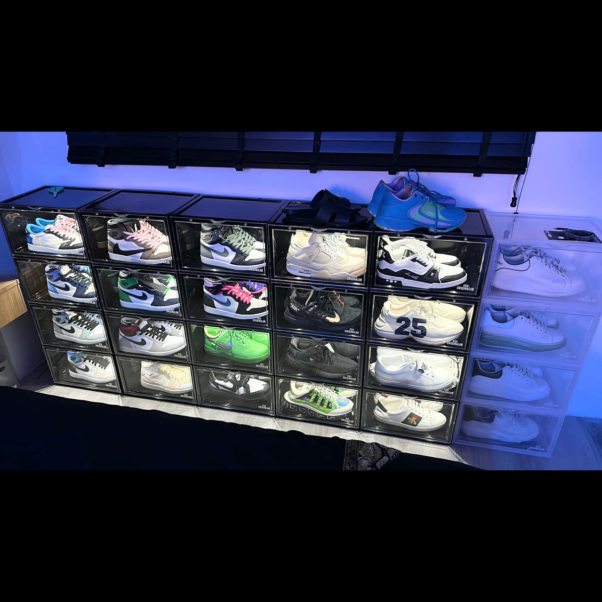 ORIGINALAB Premium LED Display Shoe Box Black/White originalab originalab - originalfook singapore