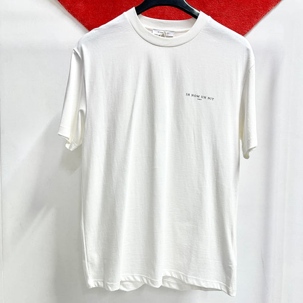 IH NOM UH NIT Paris Chest Logo Tee Off White NUS23201 IH NOM UH NIT IH NOM UH NIT - originalfook singapore