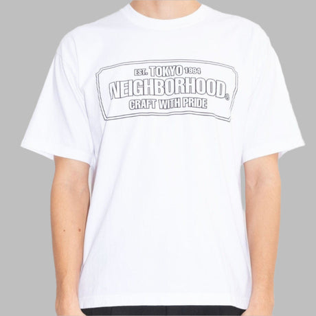 Neighborhood NH-1 Tee White Neighborhood Neighborhood - originalfook singapore