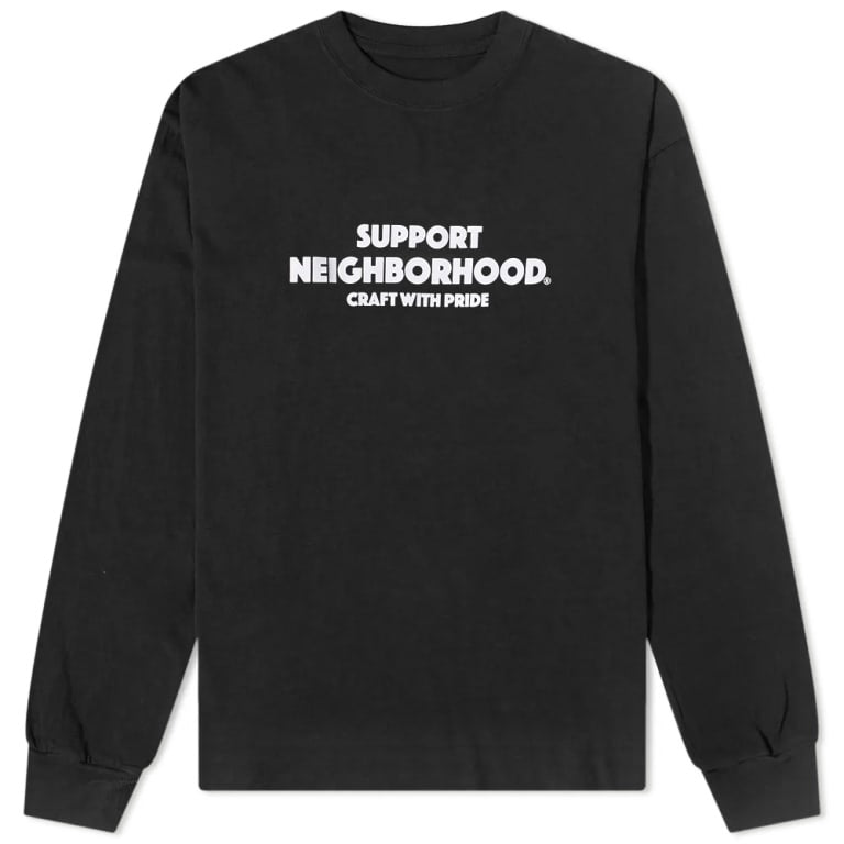 Neighborhood NH-4 Long Sleeve Tee Black Neighborhood Neighborhood - originalfook singapore