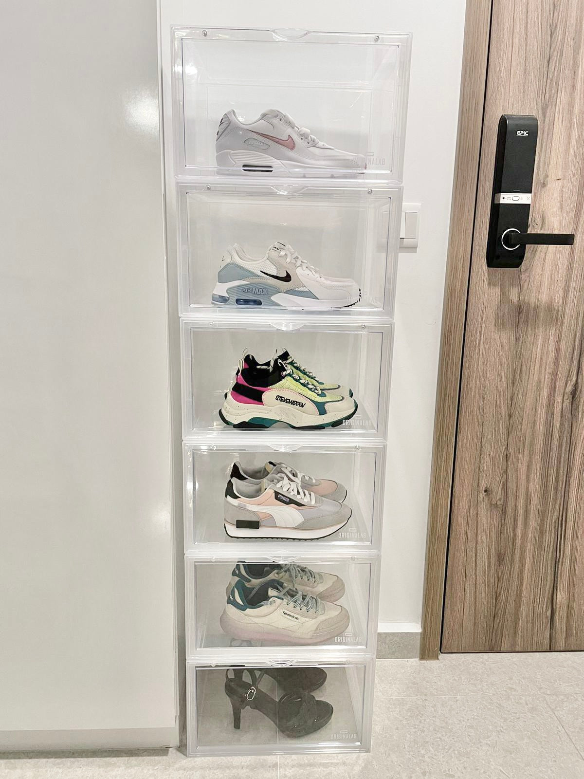 ORIGINALAB Premium Side Display Shoe Box Clear originalab originalab - originalfook singapore