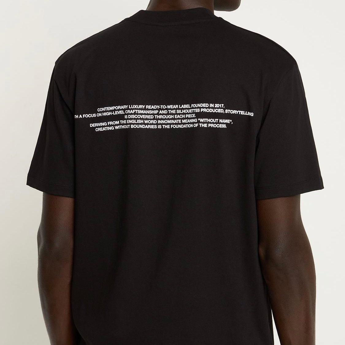 IH NOM UH NIT Arch and Mission Mask Tee Black NCS23221 IH NOM UH NIT IH NOM UH NIT - originalfook singapore