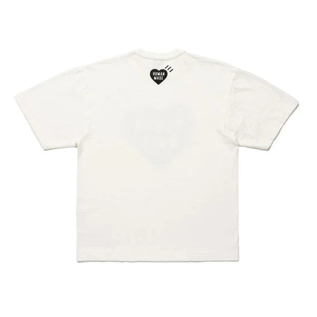 Human Made Metallic Foil Heart Tee White HUMAN MADE HUMAN MADE - originalfook singapore