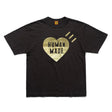 Human Made Metallic Foil Heart Tee Black HUMAN MADE HUMAN MADE - originalfook singapore