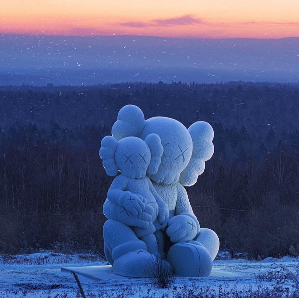 KAWS Holiday Changbai Mountain Figure Black KAWS KAWS - originalfook singapore