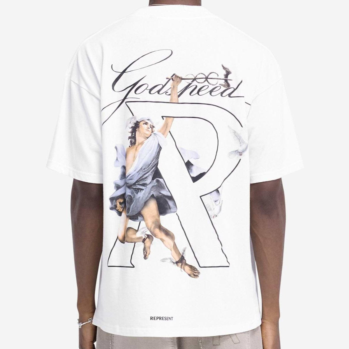 Represent Hermes Tee Flat White REPRESENT REPRESENT - originalfook singapore