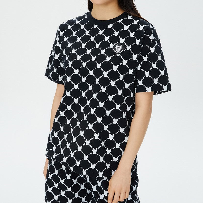 LifeWork Korea Monogram Tee Black lifework lifework - originalfook singapore