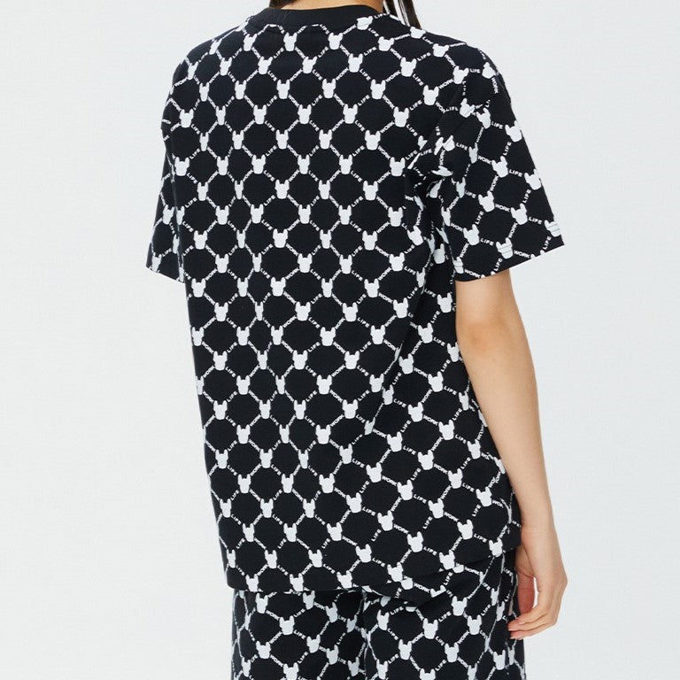 LifeWork Korea Monogram Tee Black lifework lifework - originalfook singapore