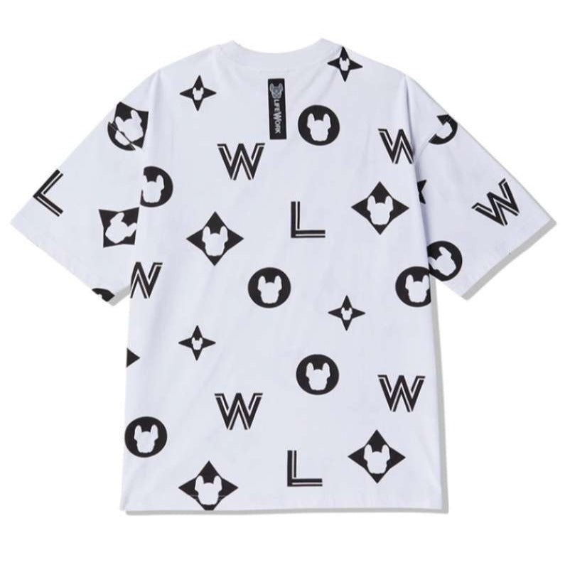 LifeWork Big Monogram Tee White lifework lifework - originalfook singapore